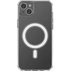 Hurtel Clear Magnetic MagSafe iPhone 14 Plus sidabrinis ring - dėklas telefonui skaidrus