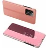 Dėklas Hurtel Glossy Flip Cover for Xiaomi Redmi Note 12 5G / Poco X5 Pro 5G Clear View Case rožinė