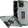 Hurtel Crystal Ring dėklas skirtas iPhone 13 Pro Max, žalias