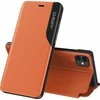 Hurtel Eco Leather View dėklas skirtas iPhone 13 mini, oranžinis