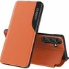 Hurtel Eco Leather View Case elegant su piniginės ir stovelio funkcionalumu Samsung Galaxy A26 – dėklas telefonui oranžinės spalvos