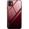 Hurtel Gradient Glass dėklas skirtas iPhone 12 mini, raudonas/juodas