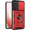 Hurtel Hybrid Armor Camshield dėklas skirtas Samsung Galaxy S23+, raudonas