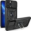 Hurtel Hybrid Armor Camshield dėklas skirtas iPhone 13 Pro Max, juodas