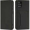 Hurtel Magnet Card dėklas skirtas Samsung Galaxy A12 5G, juodas