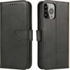 Magnet Realme GT Neo 5 / Realme GT3 atverčiamas wallet su stoveliu dėklas telefonui juodos spalvos