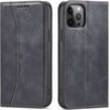 Hurtel Magnet Fancy dėklas, skirtas iPhone 12 Pro Max, juodas