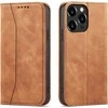 Hurtel Magnet Fancy dėklas, skirtas iPhone 13 Pro Max, rudas