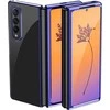 Hurtel Plating Samsung Galaxy Z Fold 4 a metallic frame dėklas telefonui mėlynos spalvos