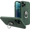 Hurtel Ring silikoninis dėklas skirtas Samsung Galaxy A42 5G, tamsiai žalias