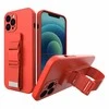 Hurtel Rope dėklas su dirželiu skirtas Xiaomi Poco X4 Pro 5G, raudonas
