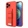 Hurtel Rope dėklas su dirželiu skirtas Xiaomi Poco X4 Pro 5G, raudonas