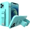 Hurtel Rope dėklas su dirželiu skirtas iPhone 13, mėlynas