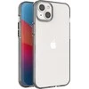 Hurtel Spring Apple iPhone 14 Plus silikoninis with a frame dėklas telefonui juodos spalvos