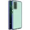 Hurtel Spring dėklas su spalvotu rėmeliu skirtas Samsung Galaxy A72 4G, tamsiai mėlynas