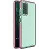 Hurtel Spring dėklas su spalvotu rėmeliu skirtas Samsung Galaxy A72 4G, šviesiai rožinis