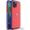 Hurtel Spring dėklas su spalvotu rėmeliu skirtas iPhone 13 mini, tamsiai mėlynas