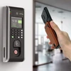 Dėklas Jabees magnetinė „Magsafe“ telefono piniginė 4 kortelėms su RFID užraktu ir stovu / „Magwallet Secure“, ruda