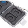 Atminties kortelių dėklas - JJC MC 11D 4 SD & 4 micro SD kortelės atsparus smūgiams juodas