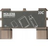Atminties kortelės laikiklis - JJC MCH STK6GR 6 kortelių organizatorius su USB 3.0 skaitytuvu žalias