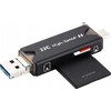 Atminties kortelės laikiklis - JJC MCR STM5GB USB 3.0 kortelių skaitytuvas, 5 kortelių talpa