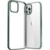 Joyroom New Beautiful Series ultra plonas with electroplated frame iPhone 12 Pro Max dėklas telefonui žalios spalvos (JR-BP796)
