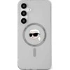 Karl Lagerfeld Button Karl Head Printed Logo MagSafe Samsung Galaxy S25 dėklas telefonui juodos spalvos