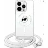Karl Lagerfeld KLHMP16LHCCHNT Apple iPhone 16 Pro 6.3" dėklas telefonui skaidrus IML Choupette Head &amp; Cord MagSafe