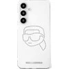 Dėklas Karl Lagerfeld Rhinestones Karl Head Logo Samsung Galaxy S25 skaidrus