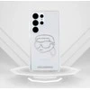 Karl Lagerfeld Rhinestones Karl Head Logo Samsung Galaxy S25 Ultra dėklas telefonui skaidrus