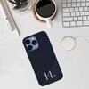 Dėklas Karl Lagerfeld Silicone Shadow Metal Initial MagSafe Apple iPhone 15 Pro juodos spalvos