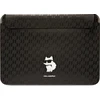 Nešiojamo kompiuterio dėklas 14" Karl Lagerfeld Saffiano Monogram Choupette (KLCS14SAKHPCK) juodos spalvos