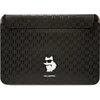 Nešiojamo kompiuterio dėklas 16" Karl Lagerfeld Saffiano Monogram Choupette (KLCS16SAKHPCK) juodos spalvos