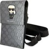 Dėklas Karl Lagerfeld krepšys Ikonik Karl Monogram Patch (KLWBSAMIPG) sidabrinės spalvos