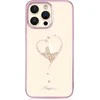 Silicone with Swarovski crystals Kingxbar Wish Series iPhone 14 Plus – dėklas telefonui rožinės spalvos