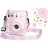 Viršelis LoveInstant Byla EtuI dėklo dangtelis, skirtas Fujifilm Instax Mini 12 + Lipdukai / Yogurt Rabbit