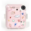 LoveInstant Futerał Dėklas Dėklas Case Osłona dėklas Fuji Instax Mini 12 kietas + dirželis / mielas triušiukų mix