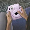 „LoveInstant“ dėklas, skirtas „Fujifilm Fuji Instax Mini 12“ / pliušinis kačiukas / violetinė spalva