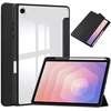 Dėklas na tablet 4kom.pl CLEAR PENCIL do Samsung Galaxy Tab S11 11" SM-X730 SMX736 su klapką juoda