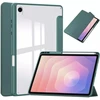 Dėklas na tablet 4kom.pl Dėklas CLEAR PENCIL do Samsung Galaxy Tab S11 11" SM-X730 SMX736 su klapką, žalia