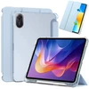 Planšetinio kompiuterio dėklas 4kom.pl Dėklas, skirtas „Xiaomi Redmi Pad 2 11 2025“ – skaidrus su vieta rašikliui ir stovui, juodas