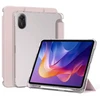 Dėklas na tablet 4kom.pl Dėklas do Xiaomi Redmi Pad 2 11 2025 - skaidrus su miejscem na rysik i podstawką, rožinė