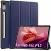 Dėklas na tablet 4kom.pl Dėklas Smart Case pokrowiec do Lenovo Tab P12 12.7" TB370 TB370FU 2023, tamsiai mėlyna