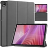 4kom.pl Smart planšetės dėklas Lenovo Tab 10.1 2025 su dangteliu / Lenovo Tab, pilkas – apsauginis su stovu