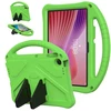 Planšetinio kompiuterio dėklas 4kom.pl FunColor skirtas Lenovo Tab 10.1 2025, žalias – apsauginis su stovu, prieiga prie prievadų ir mygtukų