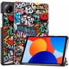 Planšetinio kompiuterio dėklas Strado-Tech Grafinis su dangteliu-stovu Xiaomi Redmi Pad SE 8.7 2024