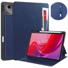 Dėklas na tablet 4kom.pl Odinis dėklas su kieszeniami do Lenovo Tab M11 10.95 TB330FU TB330XU TB331FC, tamsiai mėlyna