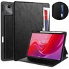Dėklas na tablet 4kom.pl Odinis dėklas su kieszeniami na karty/ dokumenty do Lenovo Tab M11 TB330FU, juoda