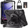 Dėklas na tablet 4kom.pl pancerne Shockproof su laikikliu do Samsung Galaxy Tab S9 FE/S9/S10 FE juoda