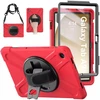 Planšetinio kompiuterio dėklas 4kom.pl Shockproof, skirtas Samsung Galaxy Tab A9 Plus 11 2023 X210 X215 X216, raudonas